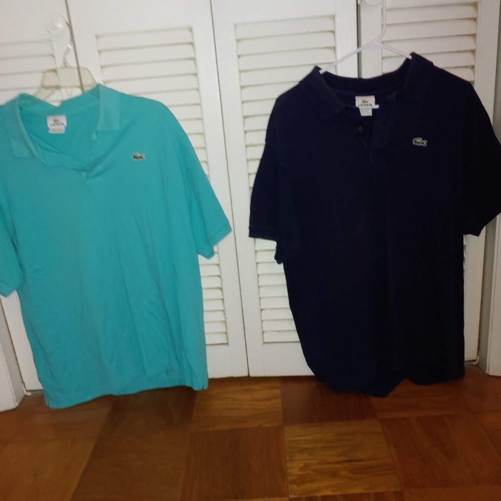 Men's Lacoste Golf shirts L set of 2.
Non smoking